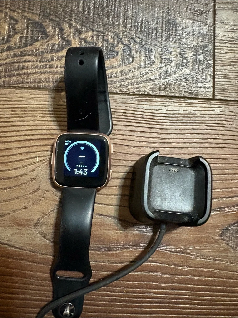 Fitbit Versa FB505 Smartwatch 1st Gen Fitness Tracker Heart Rate w/charger
